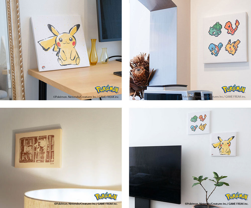 ポケモン アートパネル｜ピカチュウ・フシギダネ..のおしゃれ 