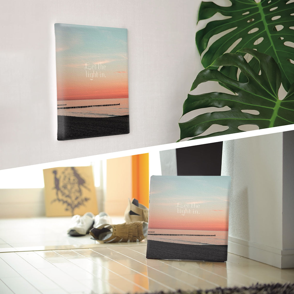 一日を、優しく照らしてくれる|朝焼けの光を迎える海辺