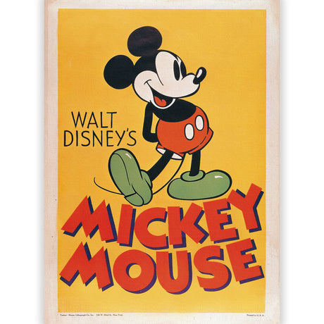 ミッキー スマイルポーズ アートパネル【クラシックポスター】