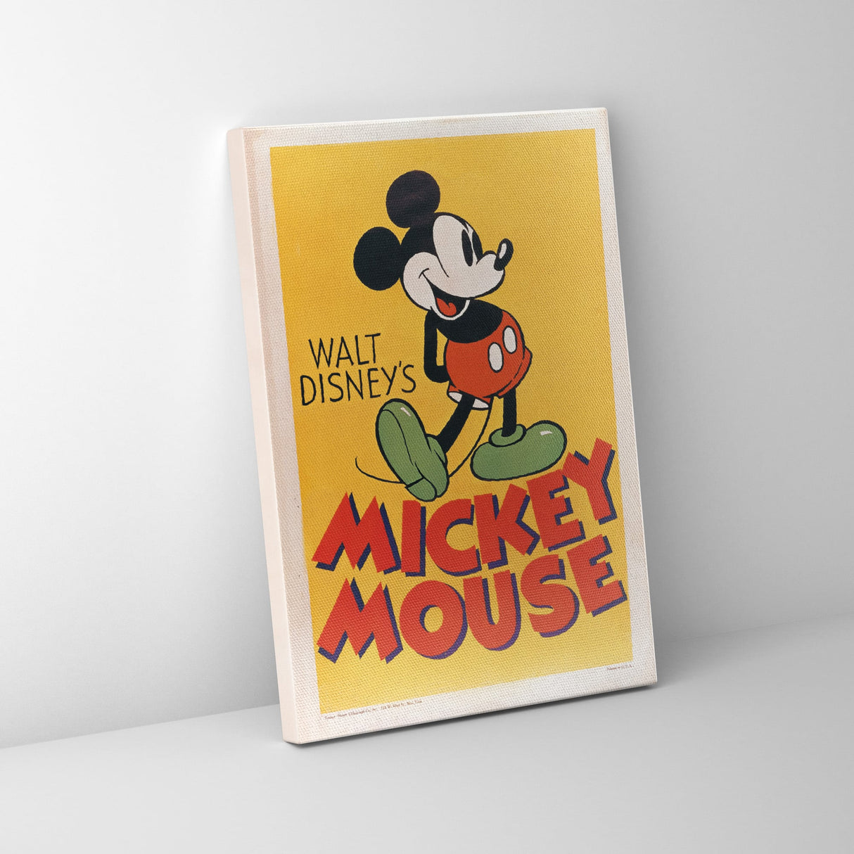 ミッキー スマイルポーズ アートパネル【クラシックポスター】