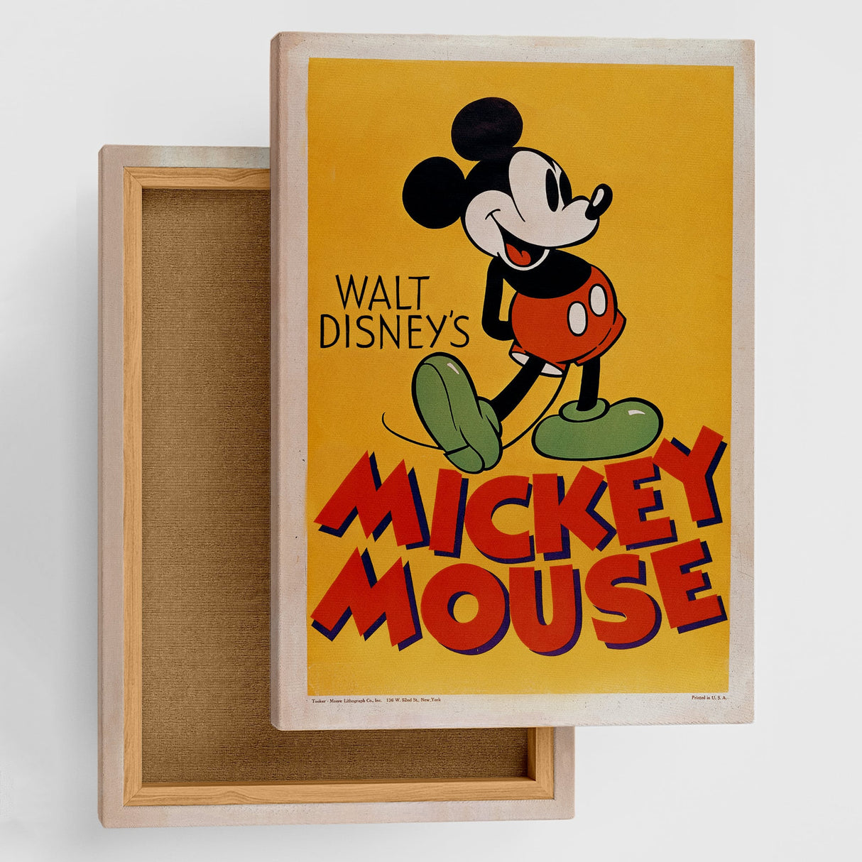 ミッキー スマイルポーズ アートパネル【クラシックポスター】