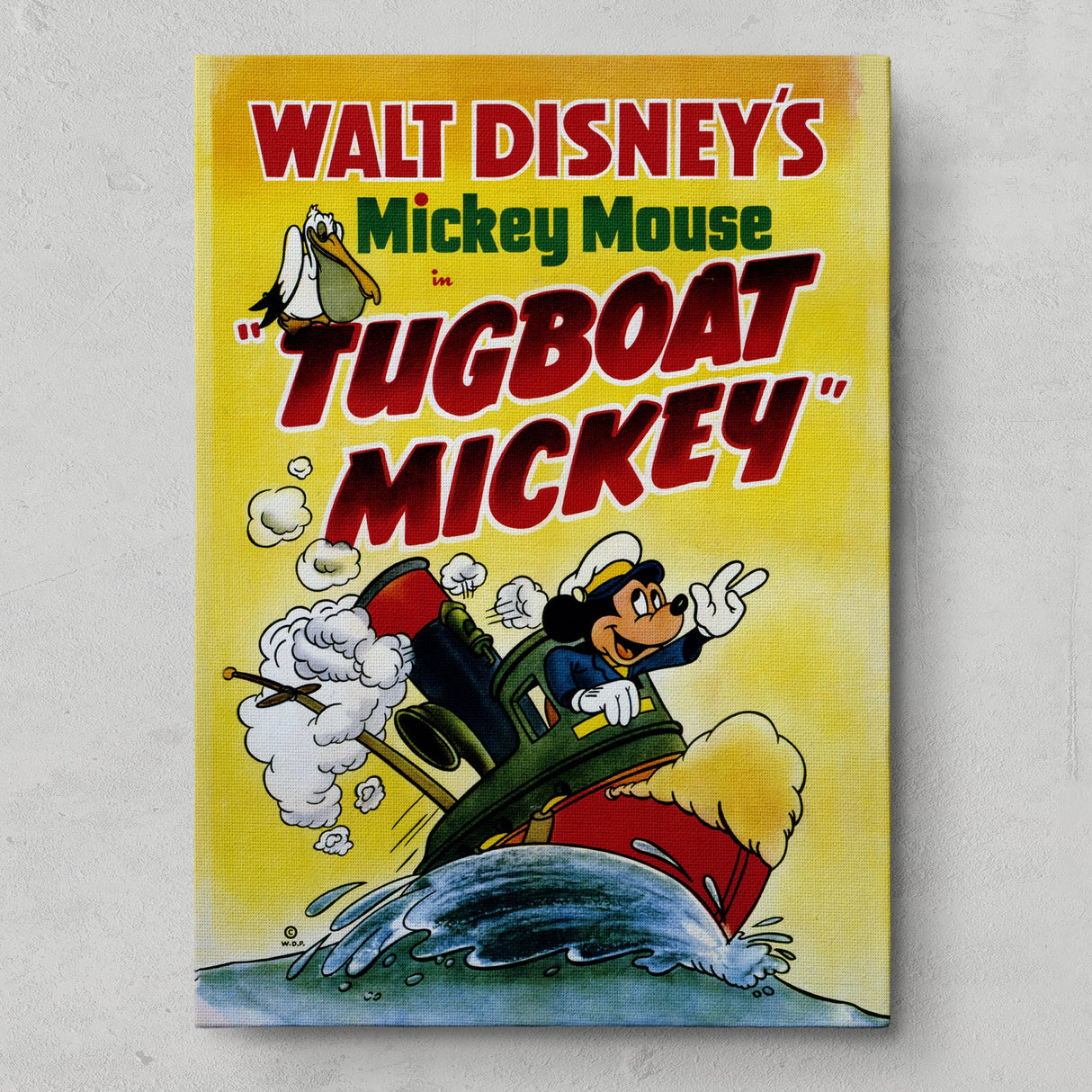 Tugboat Mickey アートパネル【クラシックポスター】