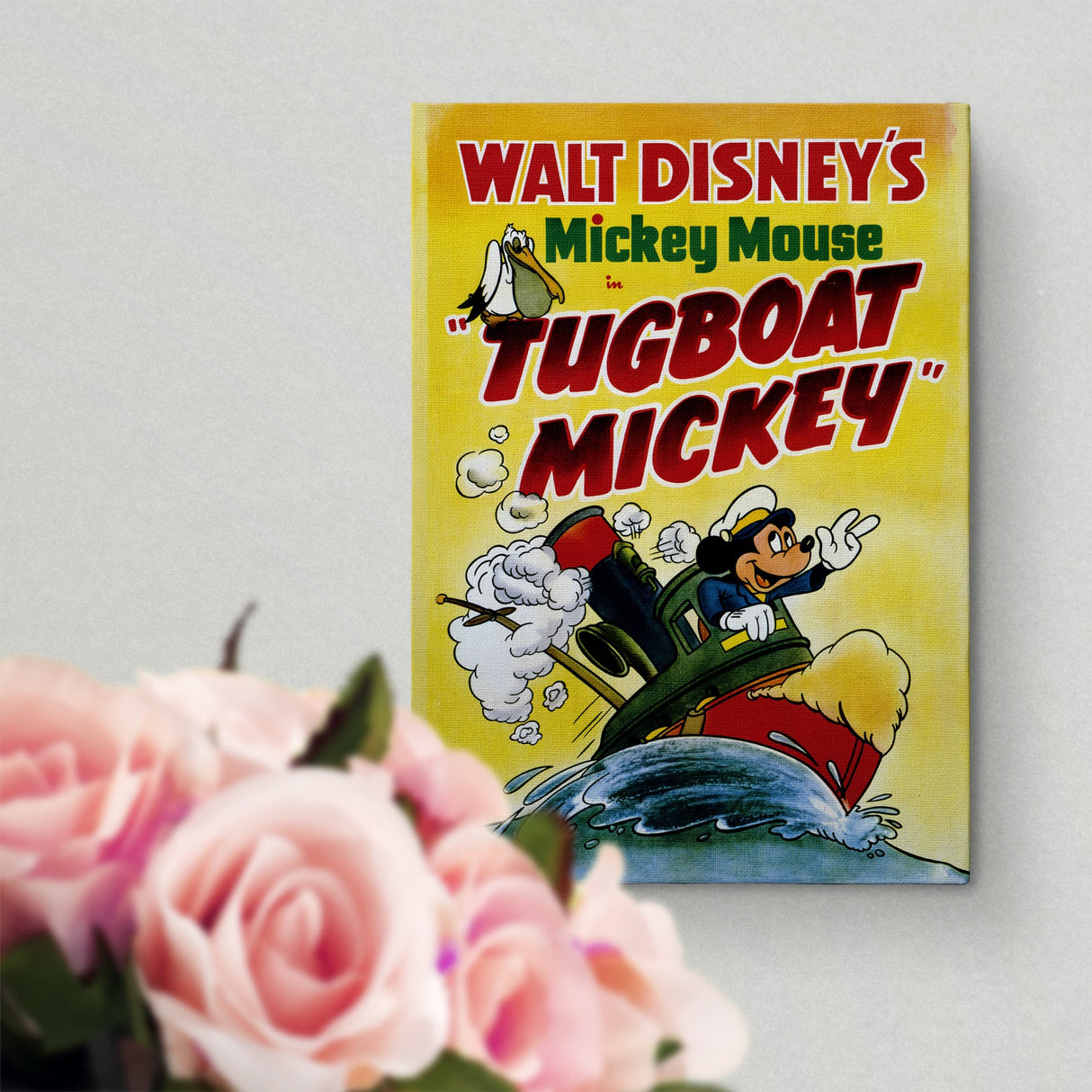 Tugboat Mickey アートパネル【クラシックポスター】