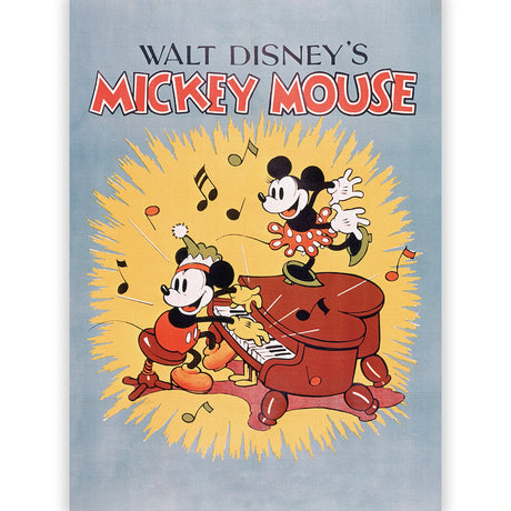 ミッキー&ミニー ピアノアートパネル【クラシックポスター】