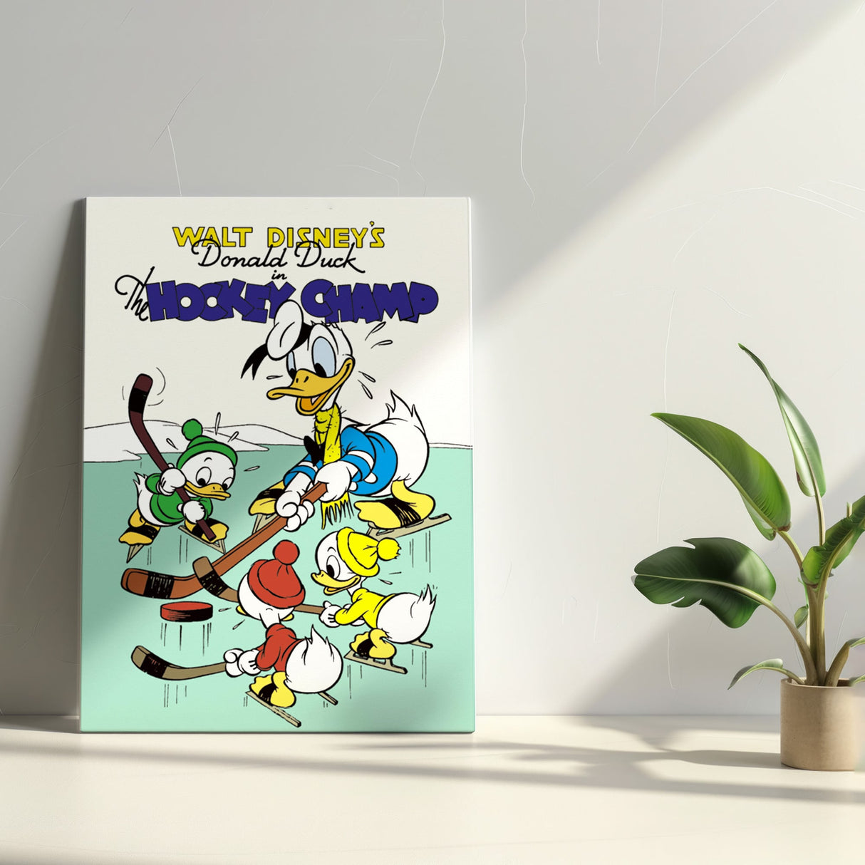 ドナルド ホッケーチャンプ アートパネル【クラシックポスター】