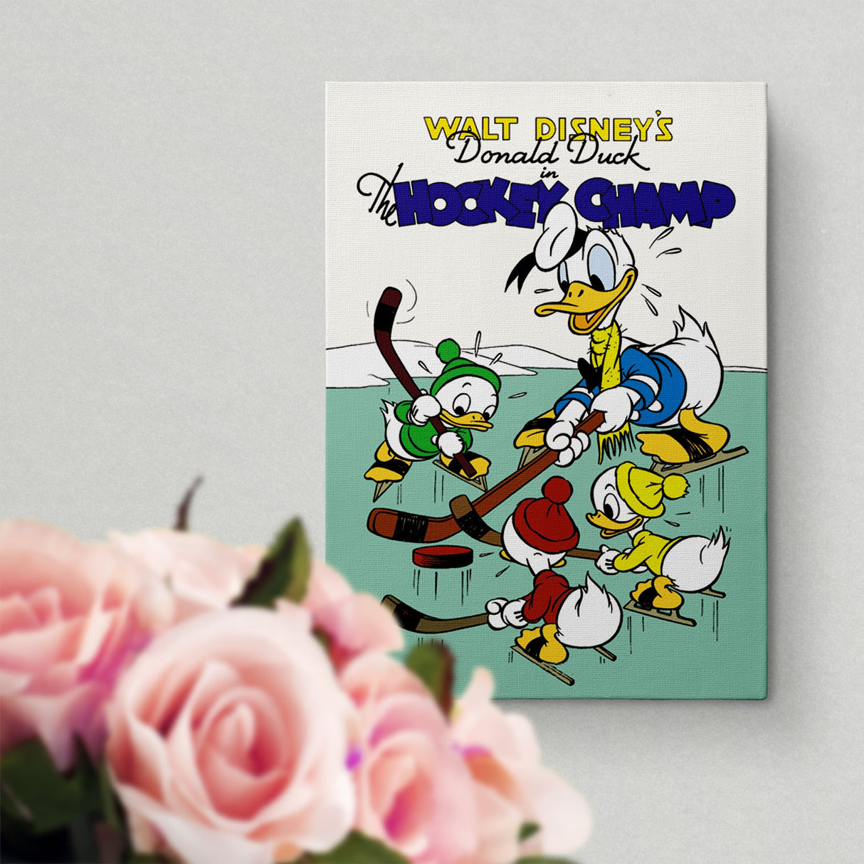 ドナルド ホッケーチャンプ アートパネル【クラシックポスター】