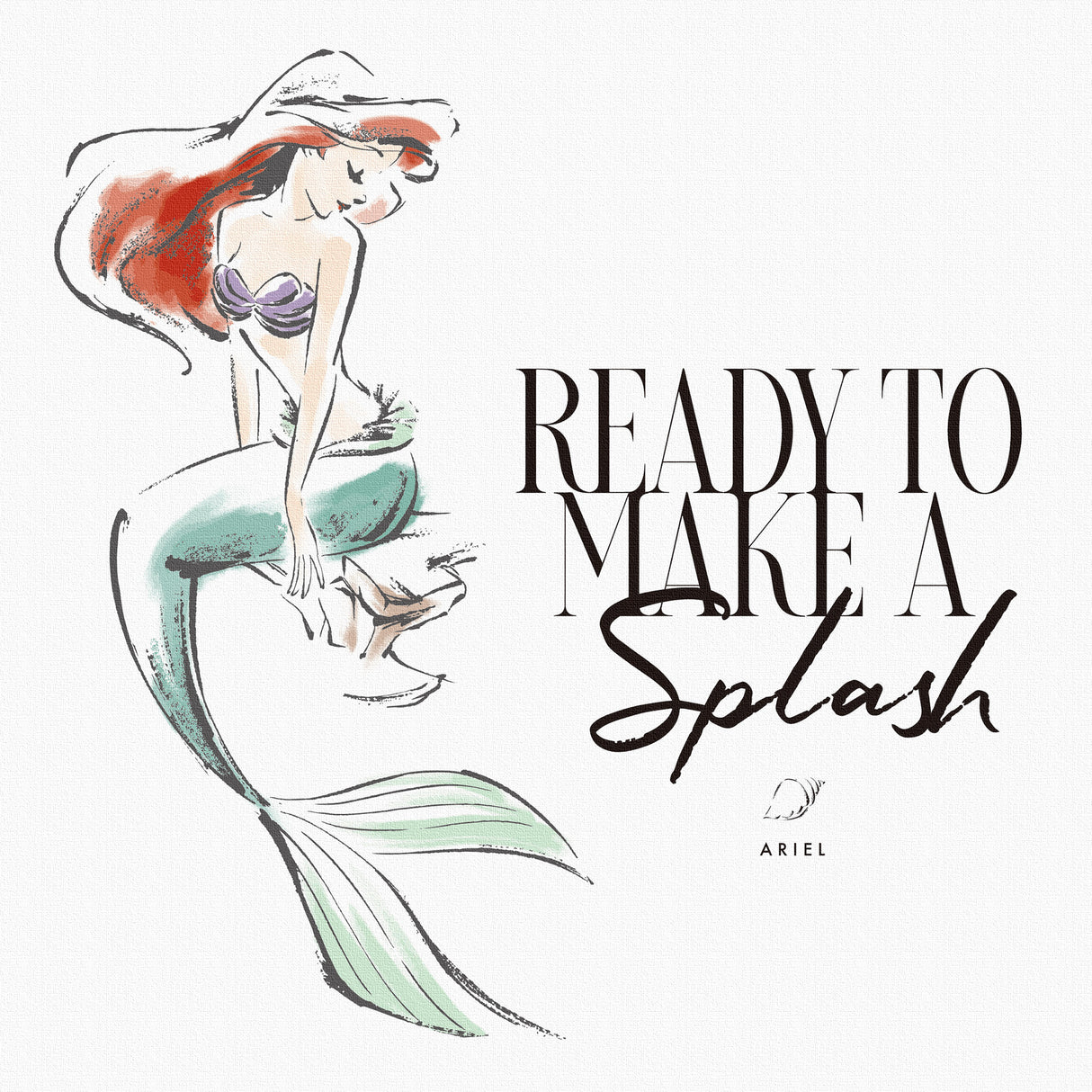 Ready to Make a Splash – アリエルのアートパネル