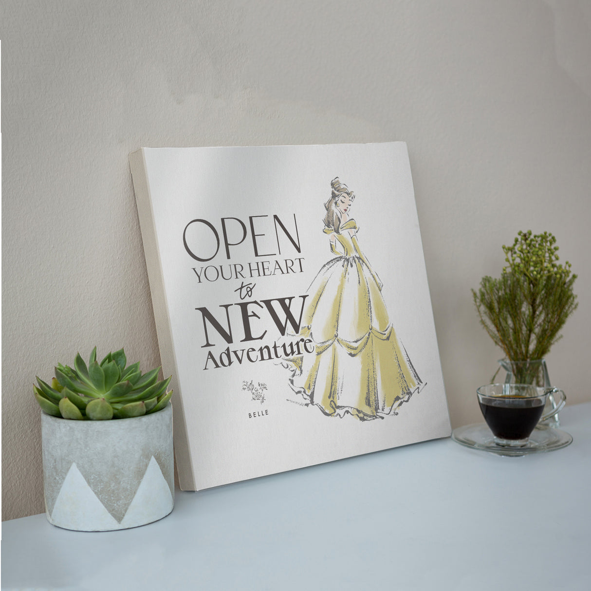 心を開いて、新しい冒険へ ― ベルのアートパネル