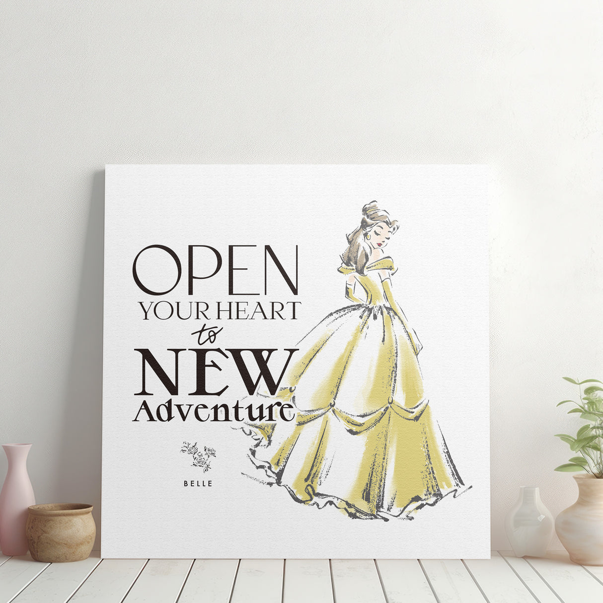 心を開いて、新しい冒険へ ― ベルのアートパネル