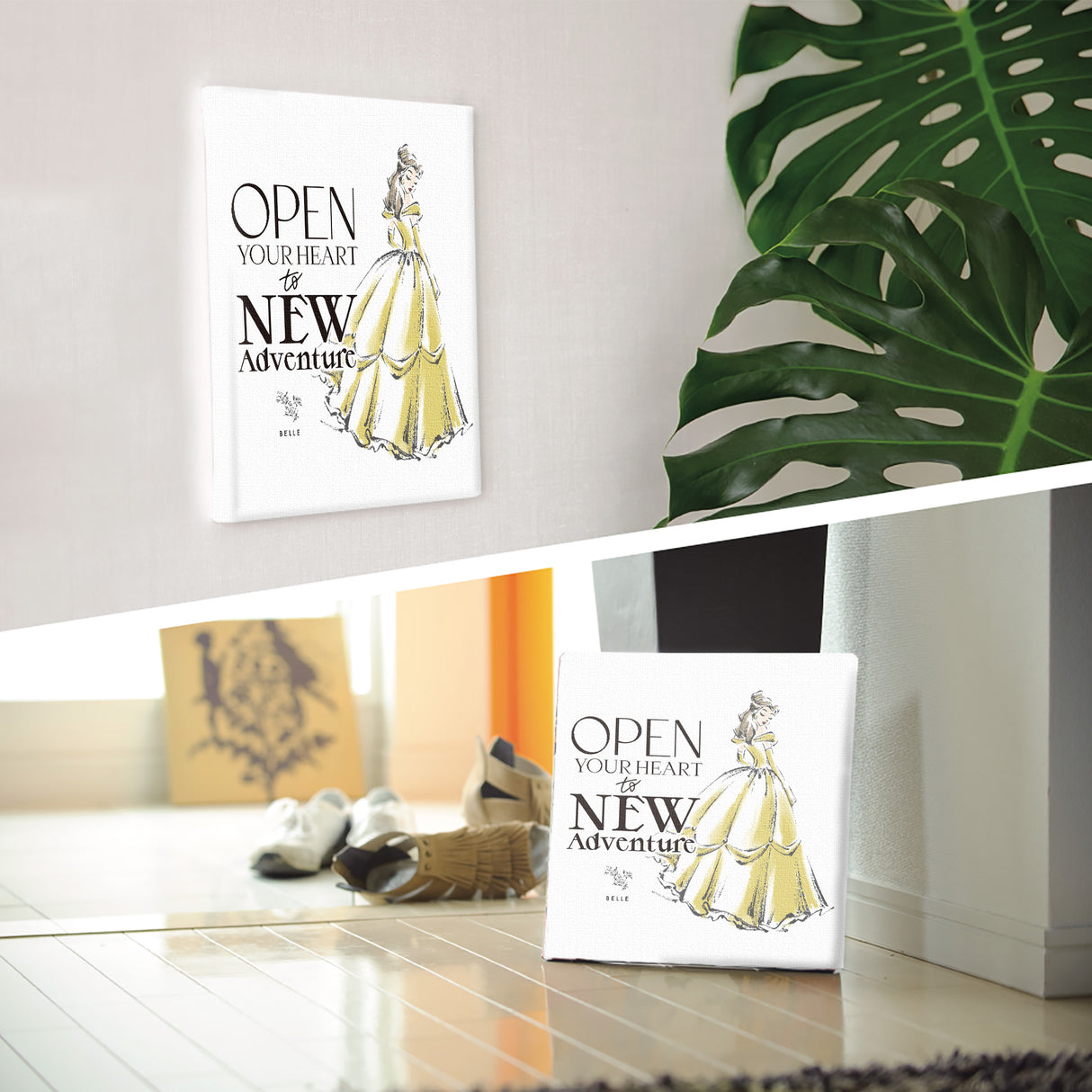 心を開いて、新しい冒険へ ― ベルのアートパネル