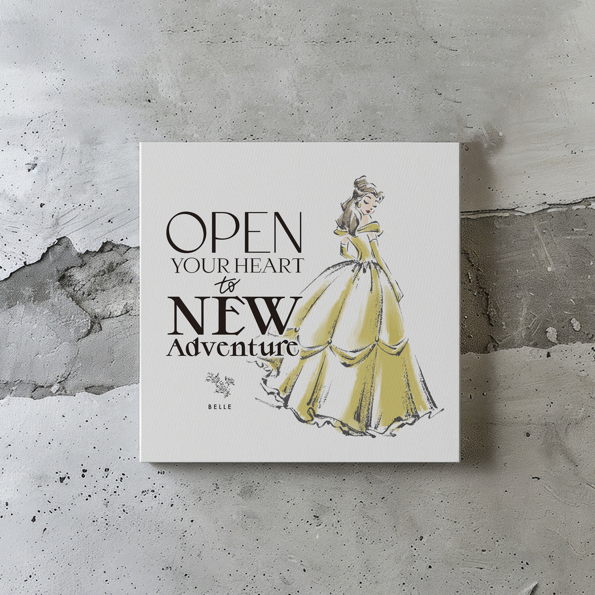 心を開いて、新しい冒険へ ― ベルのアートパネル