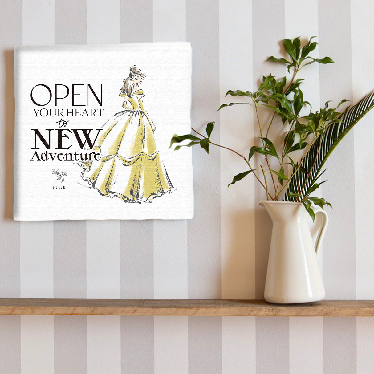 心を開いて、新しい冒険へ ― ベルのアートパネル