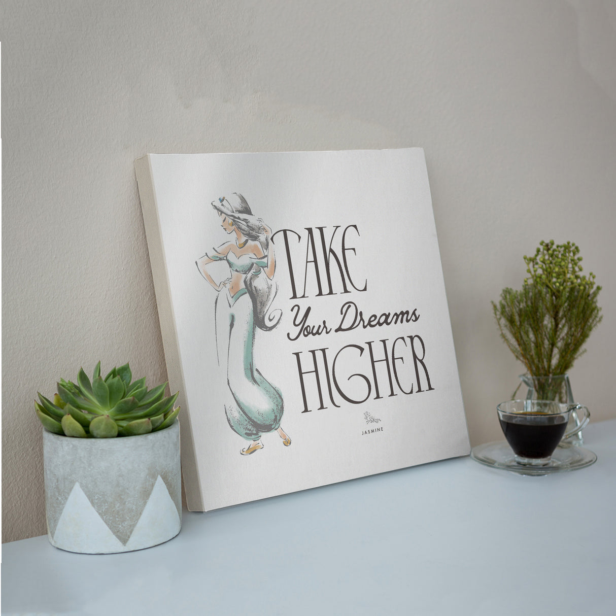 Take Your Dreams Higher – ジャスミンのアートパネル