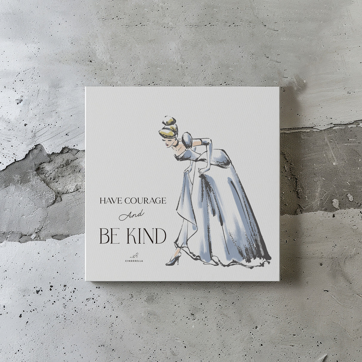 Mickey Mouse wall decor interior goods art panel canvas Disney two-tone dsny-2307-07