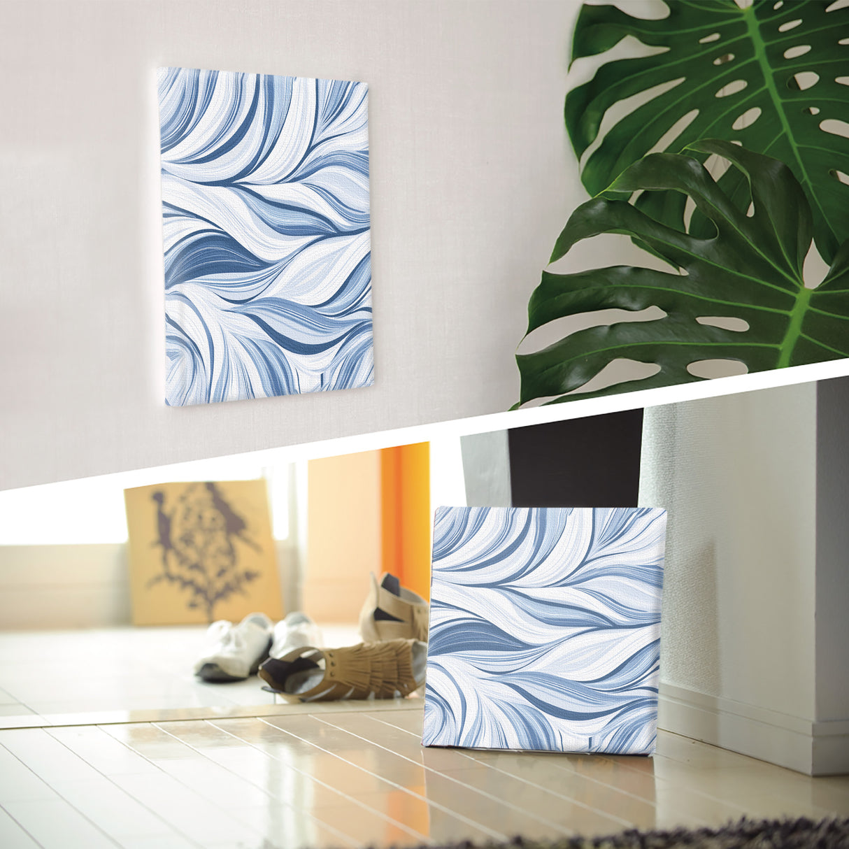 深い呼吸で思考をほどく | 青の流れ – Flow in Blue