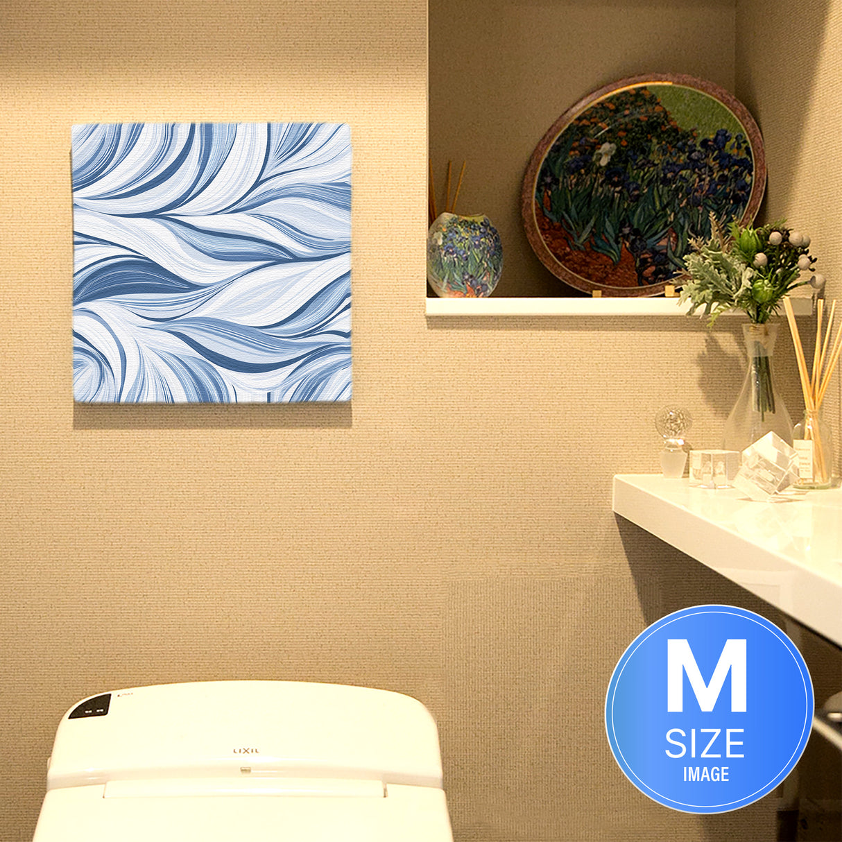 深い呼吸で思考をほどく | 青の流れ – Flow in Blue