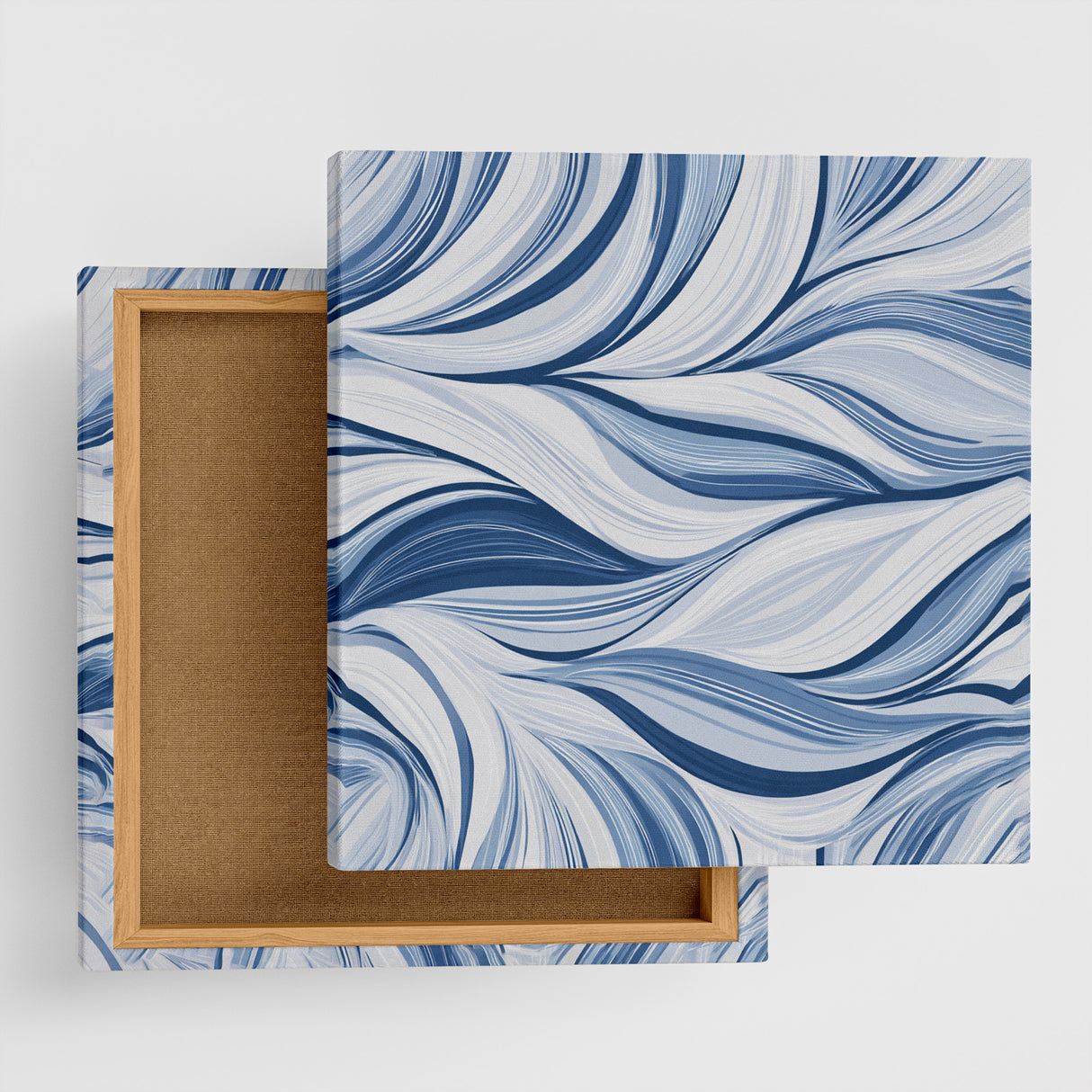 深い呼吸で思考をほどく | 青の流れ – Flow in Blue