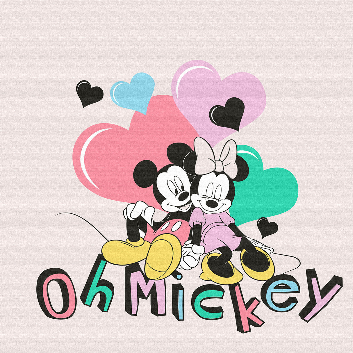 【IKEBANA|ディズニー】Oh Mickey(ミッキー&ミニー)一輪挿しアートパネル