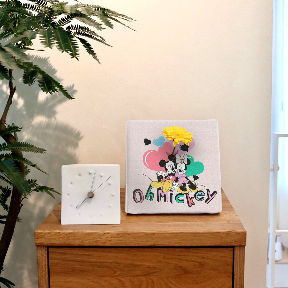 【IKEBANA|ディズニー】Oh Mickey(ミッキー&ミニー)一輪挿しアートパネル