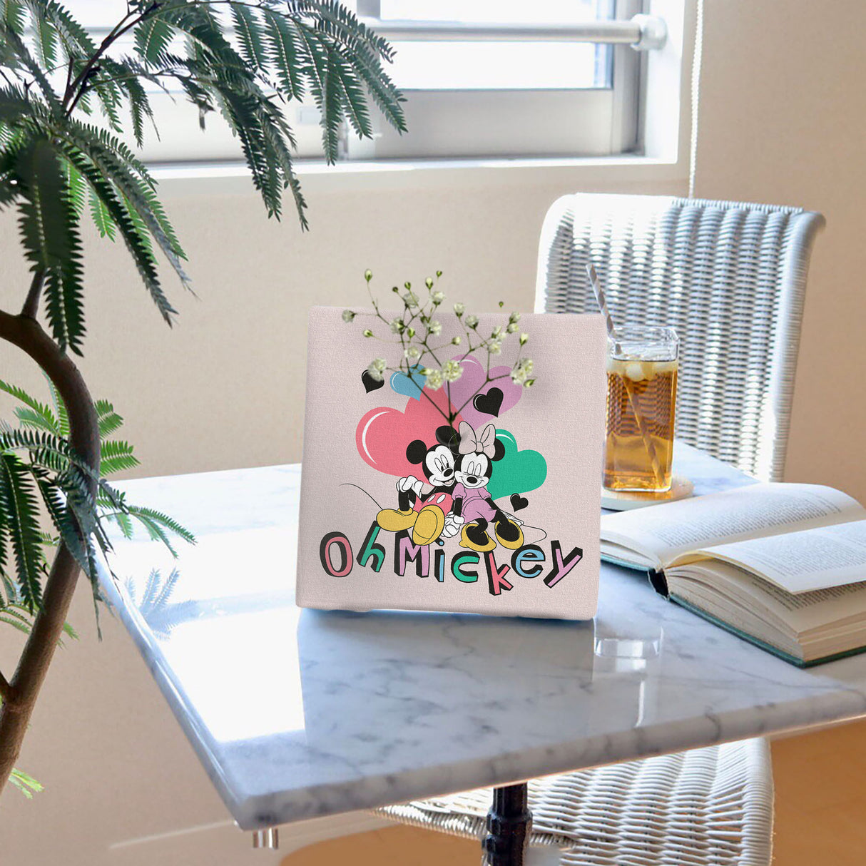 【IKEBANA|ディズニー】Oh Mickey(ミッキー&ミニー)一輪挿しアートパネル