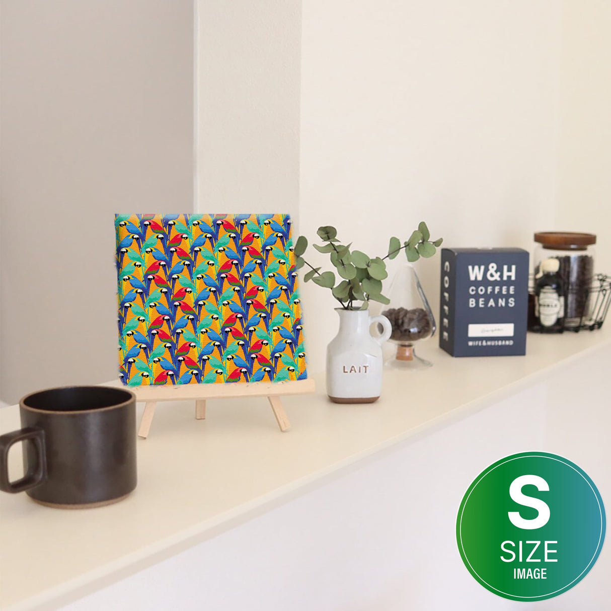 オウムトロピカル インテリア雑貨 アートパネル キャンバス  PATTT-2501-01