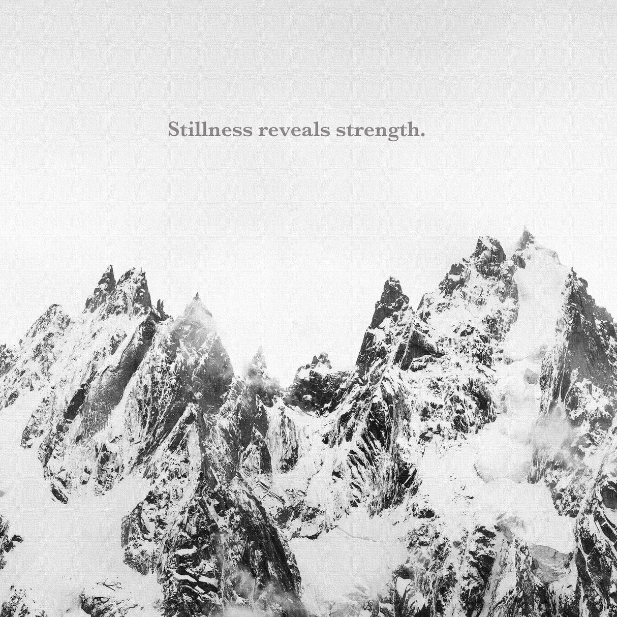 雪山|モノクロ写真 インテリア雑貨 アートパネル キャンバス