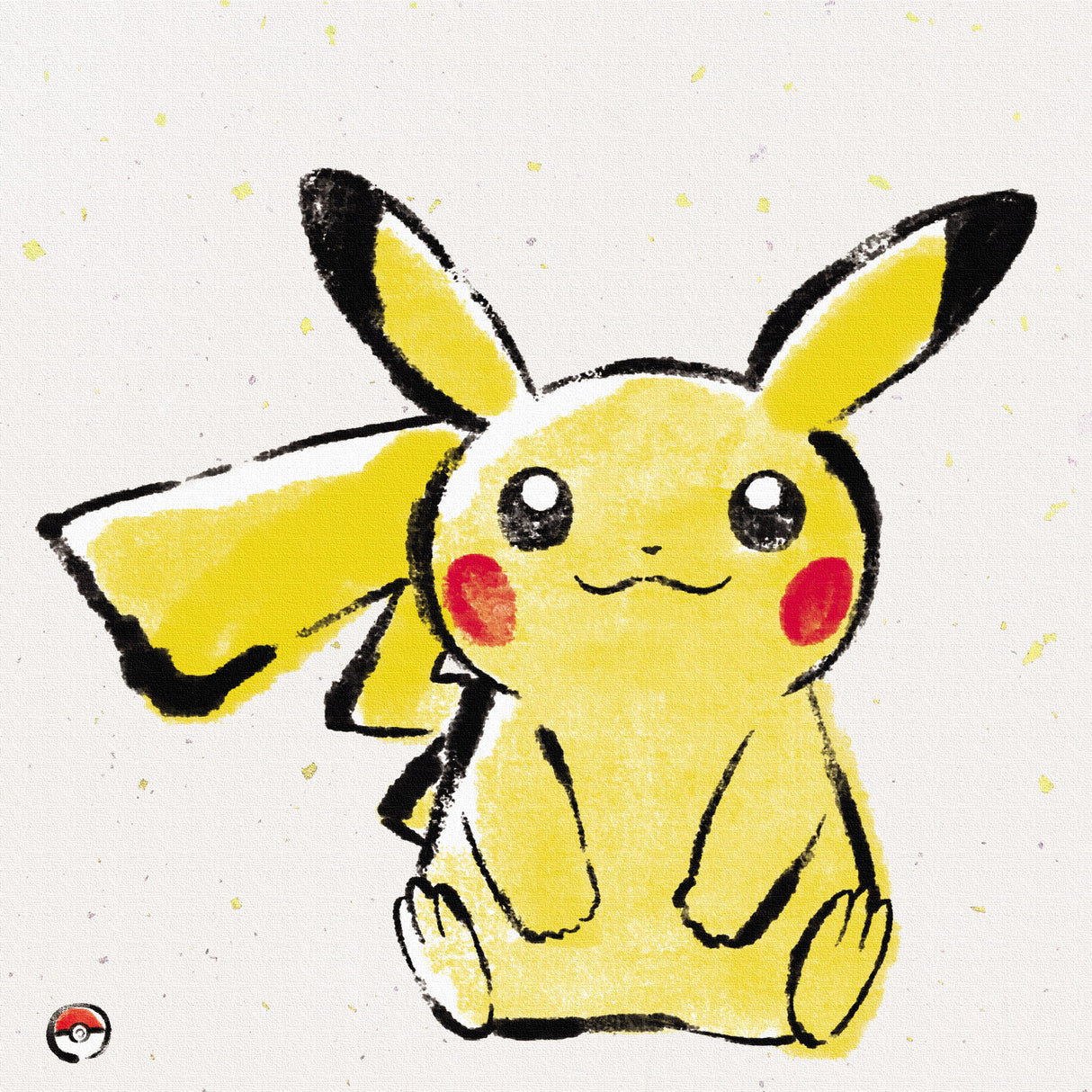 Pokemon Art Panel Brush Painting Pikachu