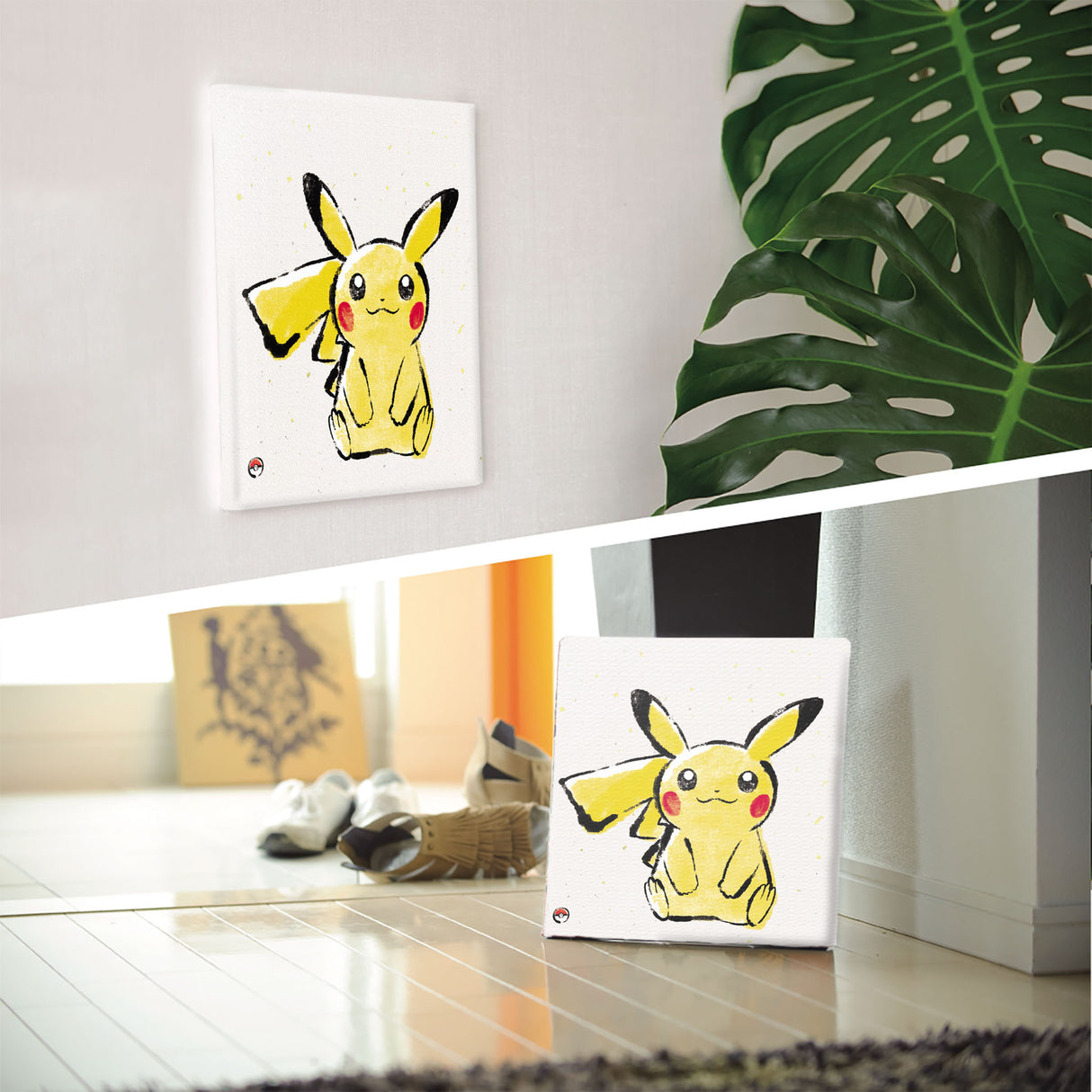 Pokemon Art Panel Brush Painting Pikachu