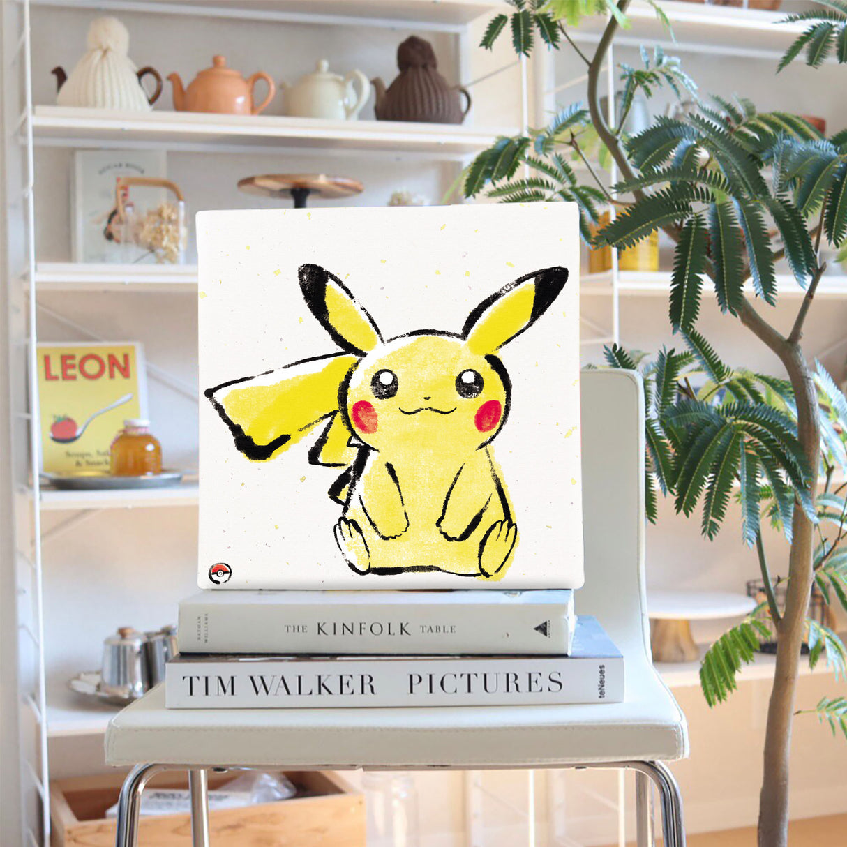 Pokemon Art Panel Brush Painting Pikachu