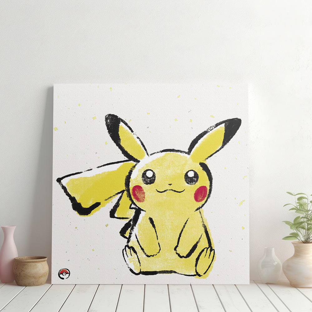 Pokemon Art Panel Brush Painting Pikachu