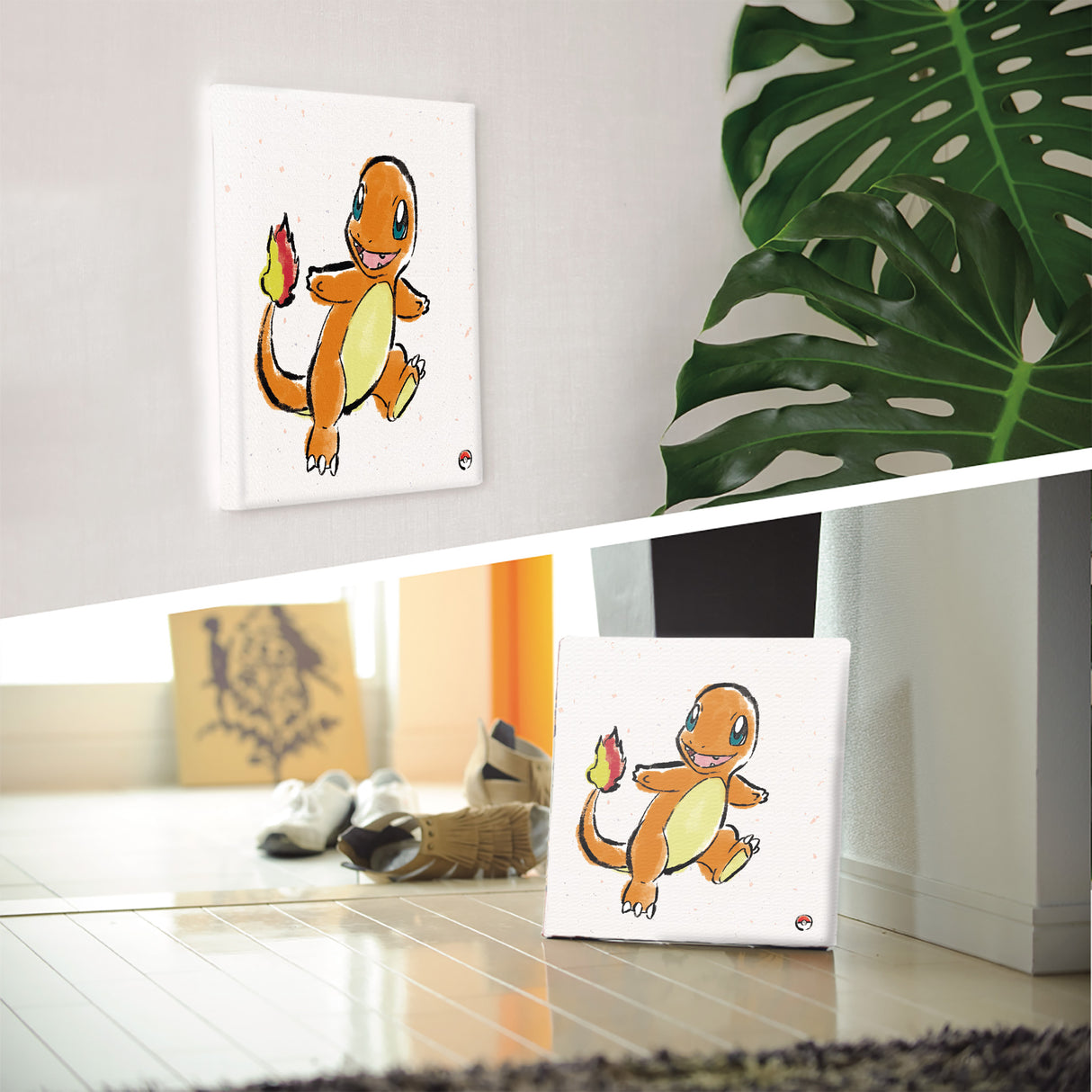 Pokemon Art Panel Brush Painting Charmander
