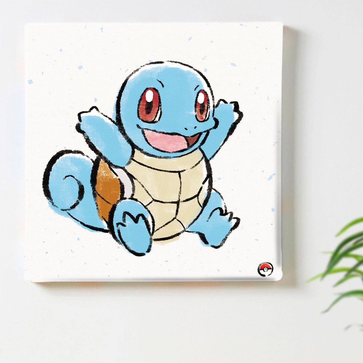 Pokemon Art Panel Brush Painting Squirtle