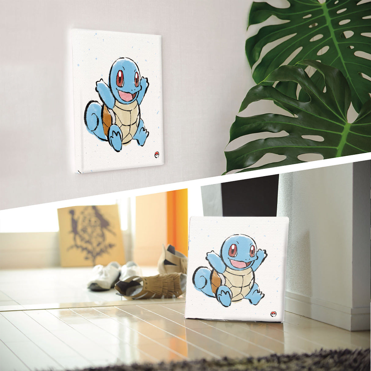 Pokemon Art Panel Brush Painting Squirtle