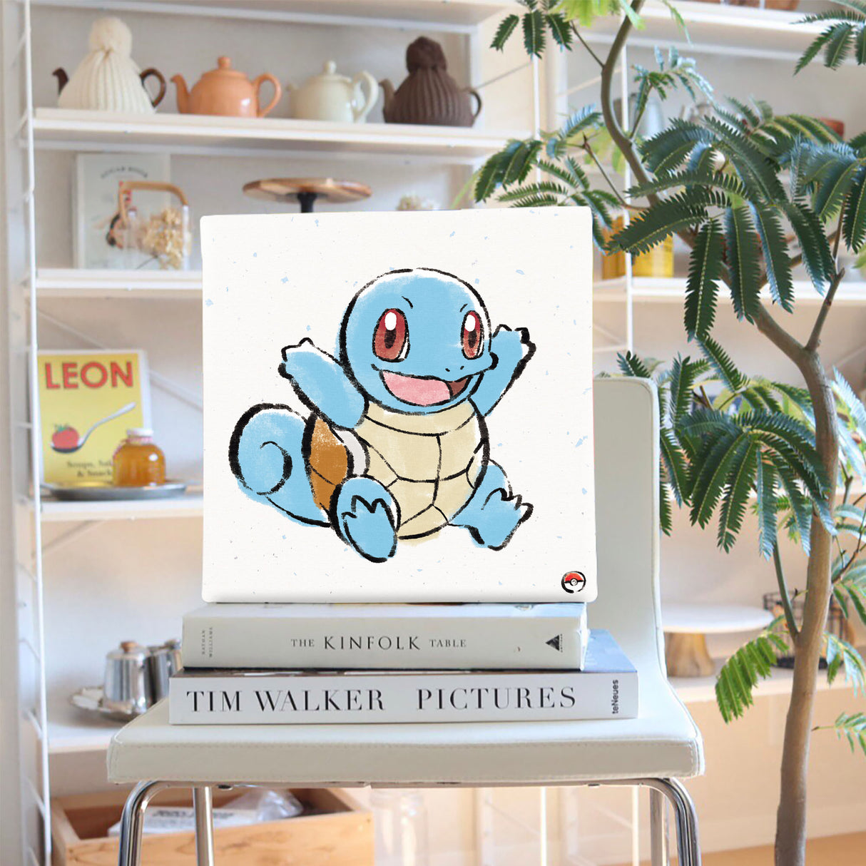 Pokemon Art Panel Brush Painting Squirtle