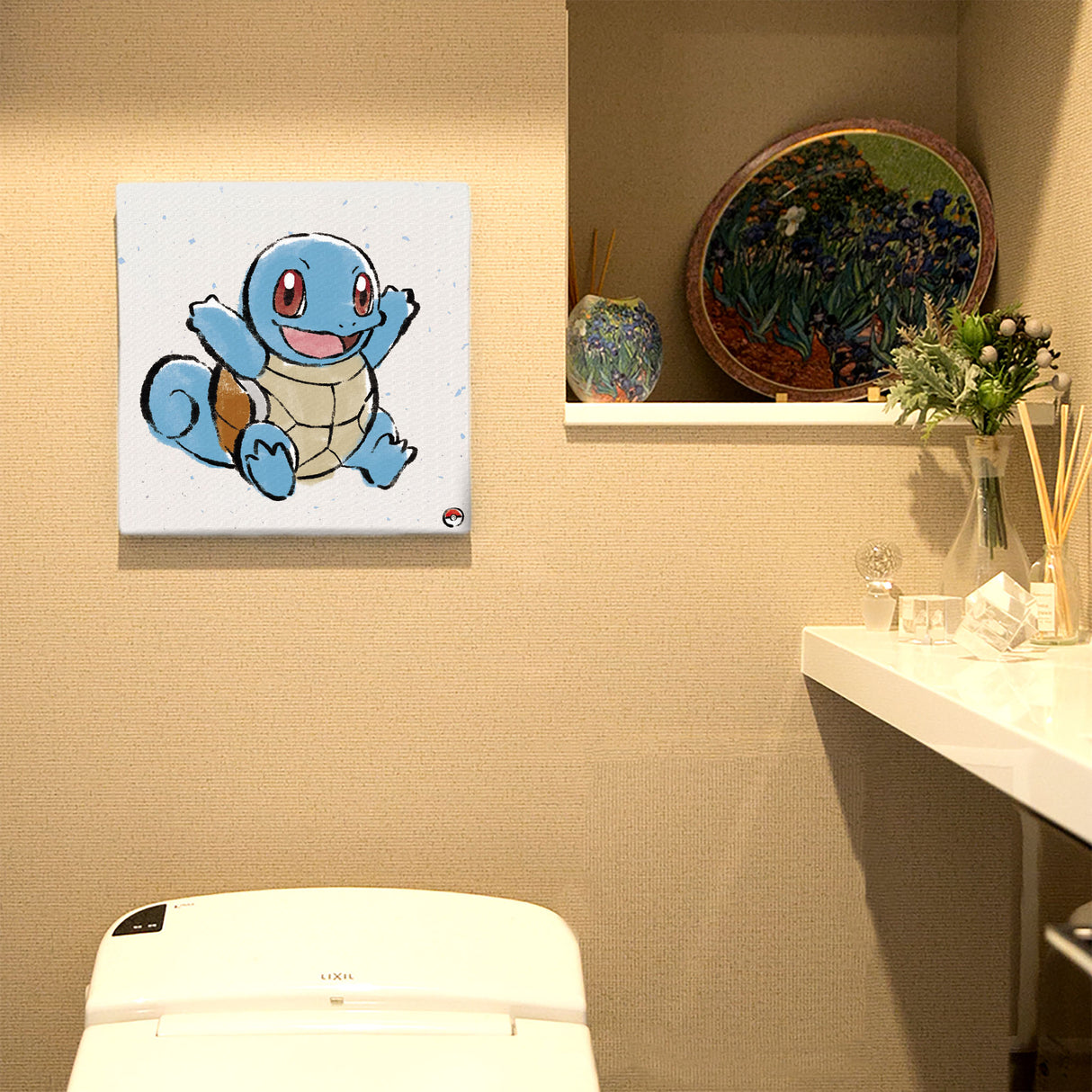 Pokemon Art Panel Brush Painting Squirtle