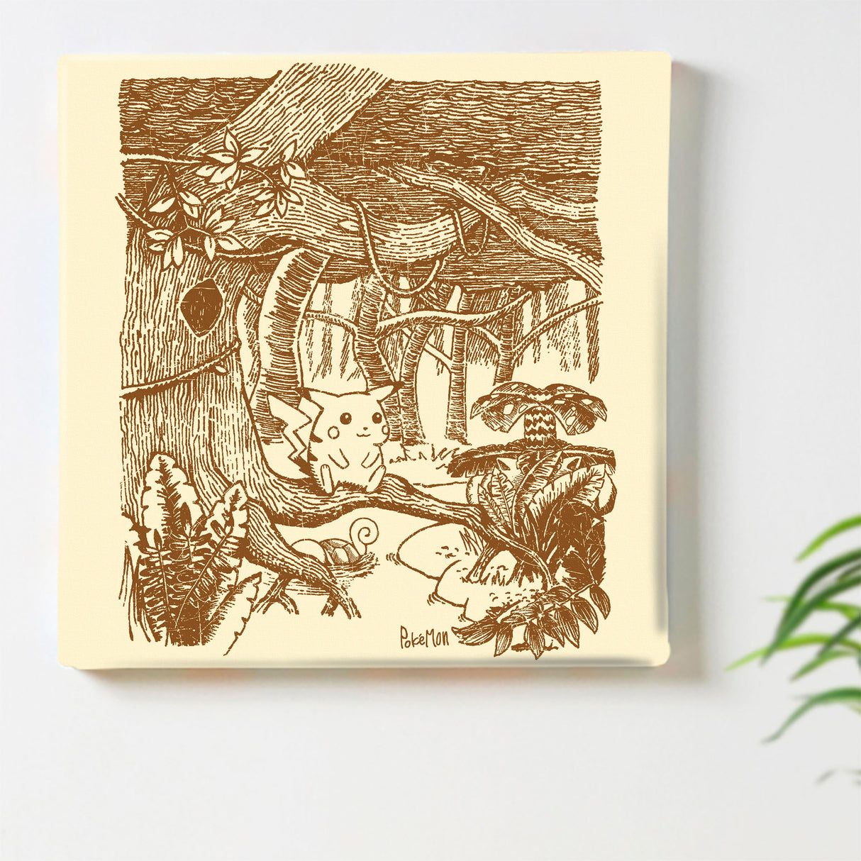 Pokemon Art Panel Sepia 09