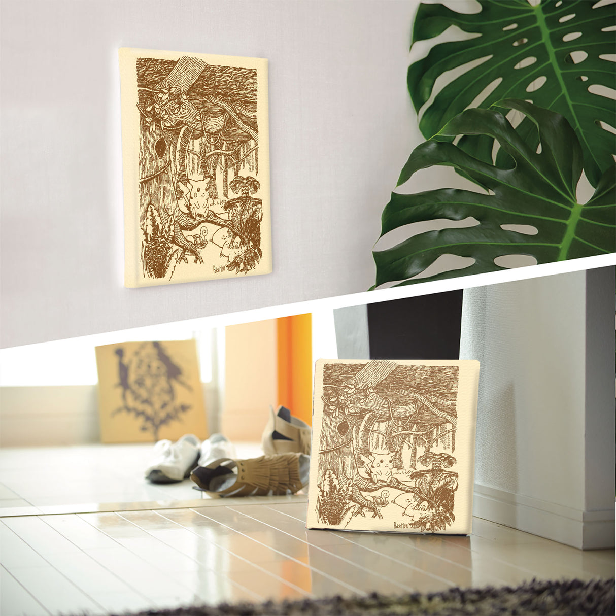 Pokemon Art Panel Sepia 09