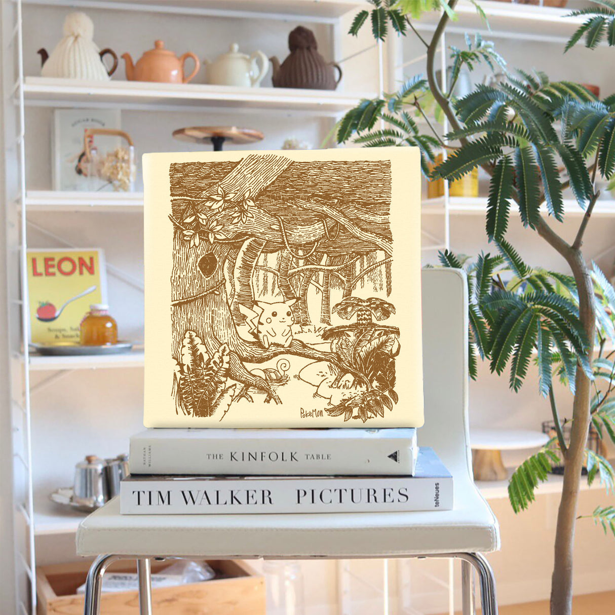 Pokemon Art Panel Sepia 09