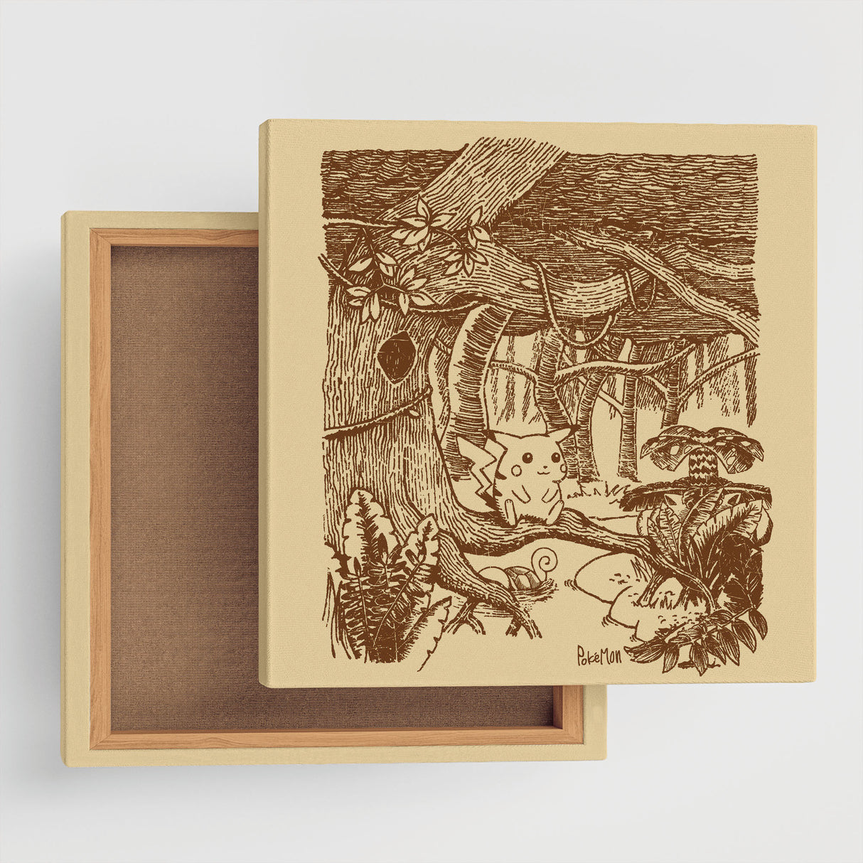 Pokemon Art Panel Sepia 09