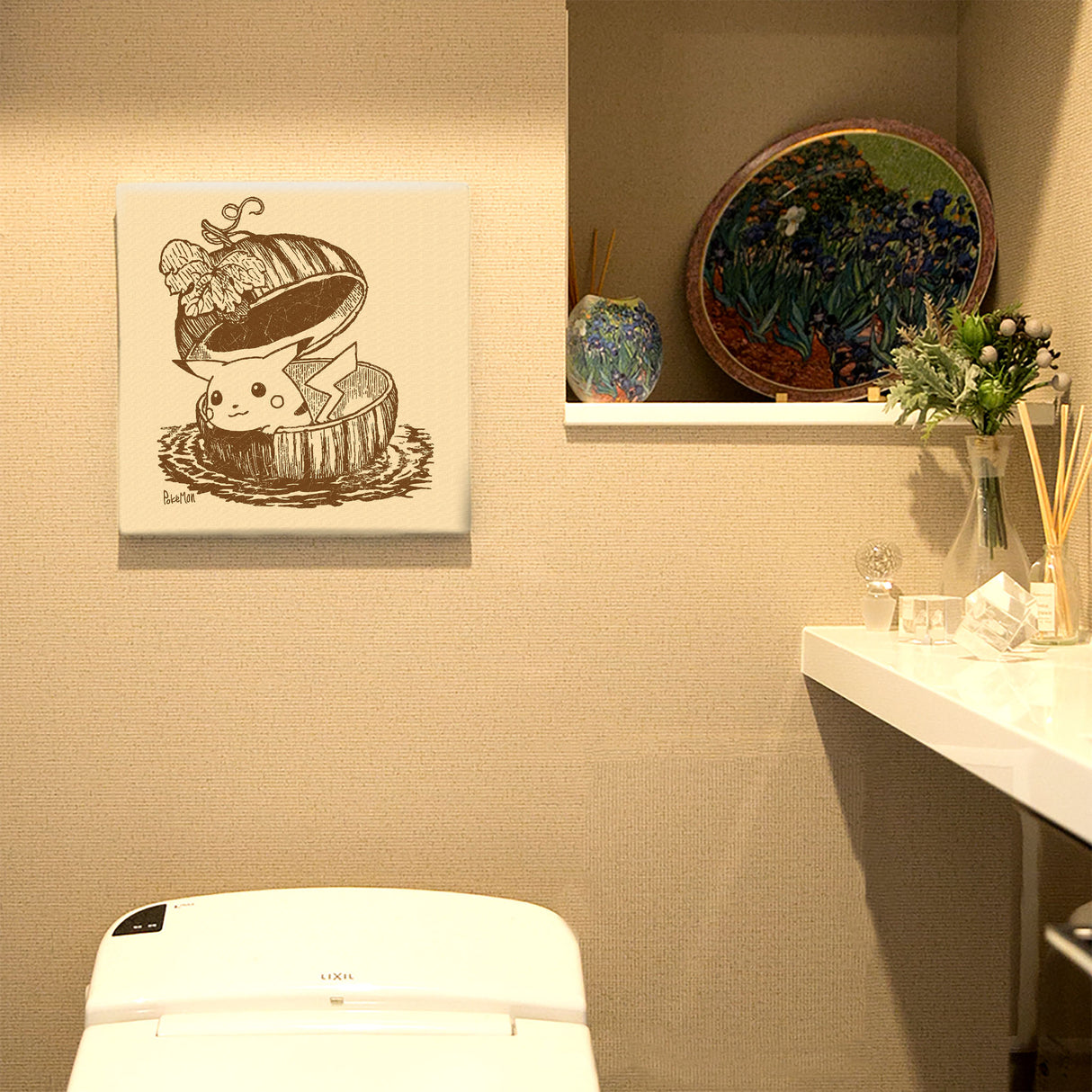 Pokemon Art Panel Sepia 10