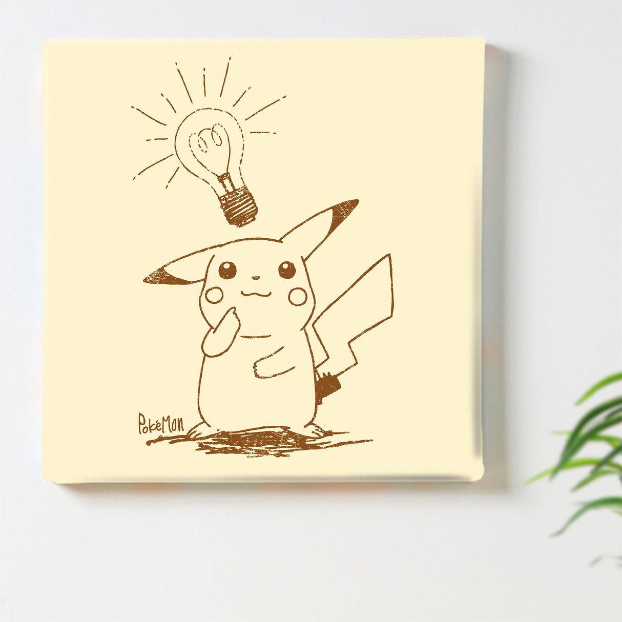 Pokemon Pikachu Art Panel Sepia 11