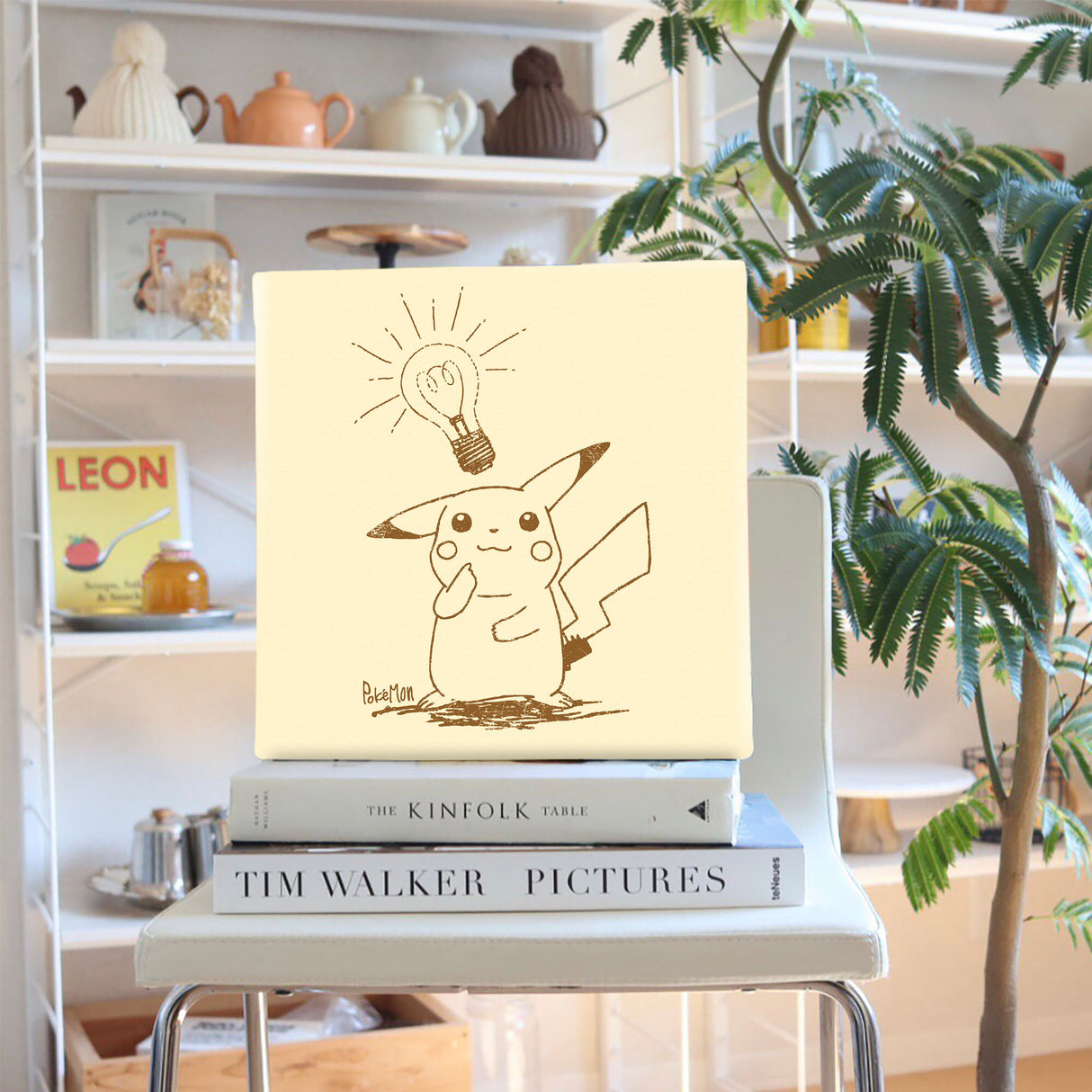 Pokemon Pikachu Art Panel Sepia 11