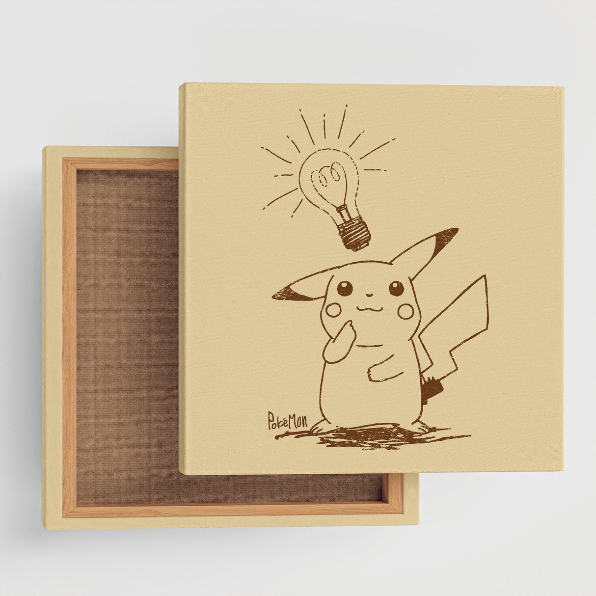Pokemon Pikachu Art Panel Sepia 11