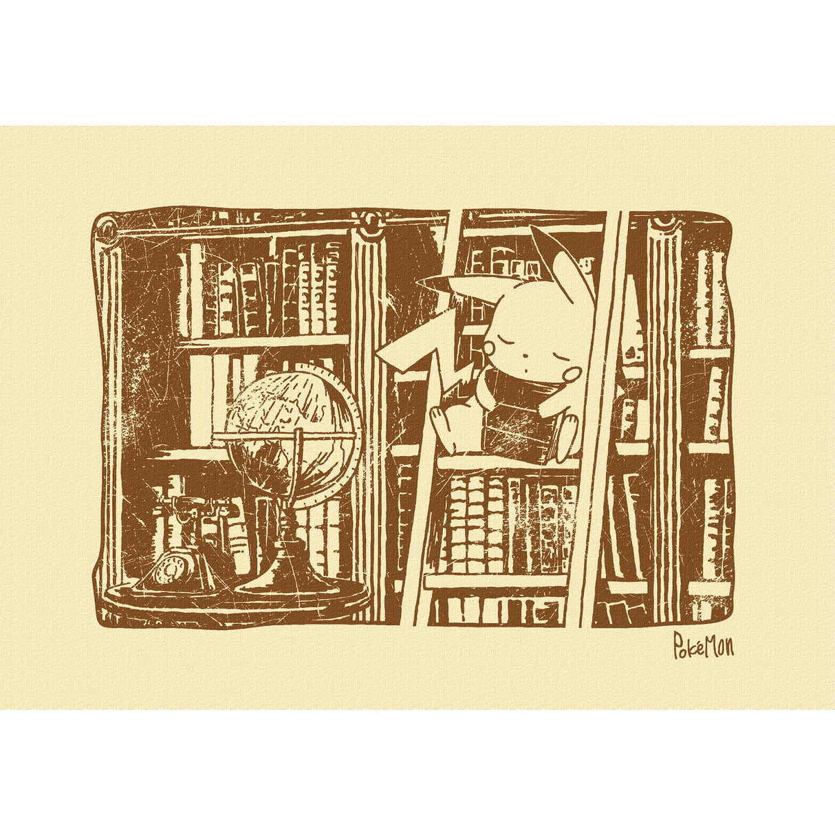 Pokemon Art Panel Sepia 12