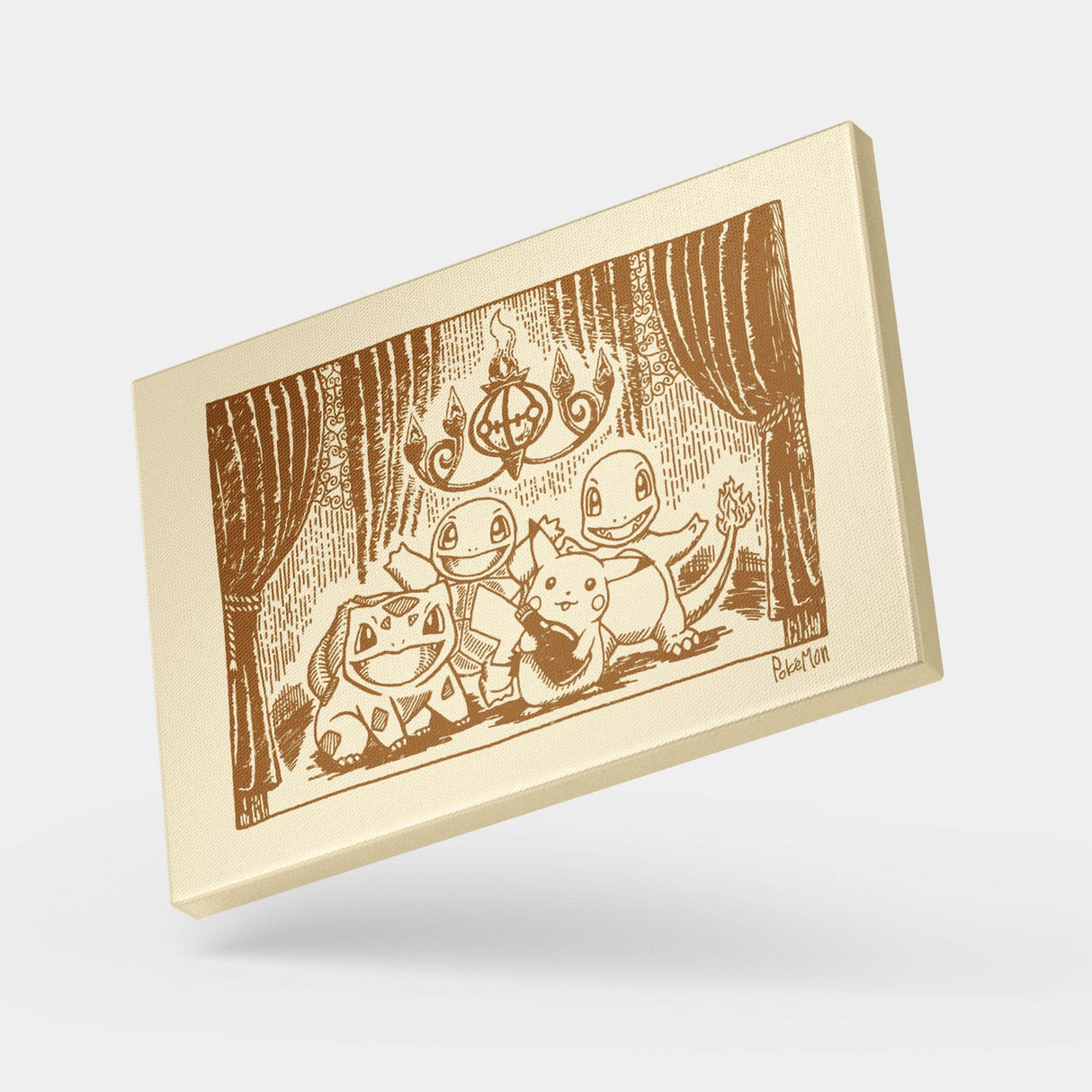 Pokemon Art Panel Sepia 14