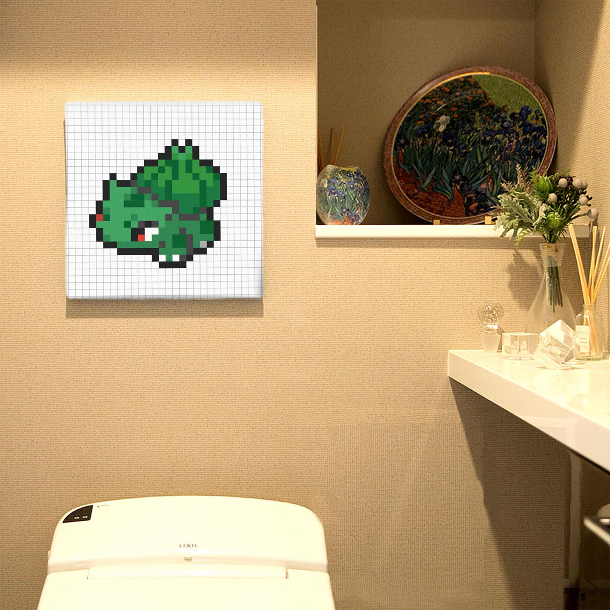 Pokemon Art Panel Pixel Bulbasaur