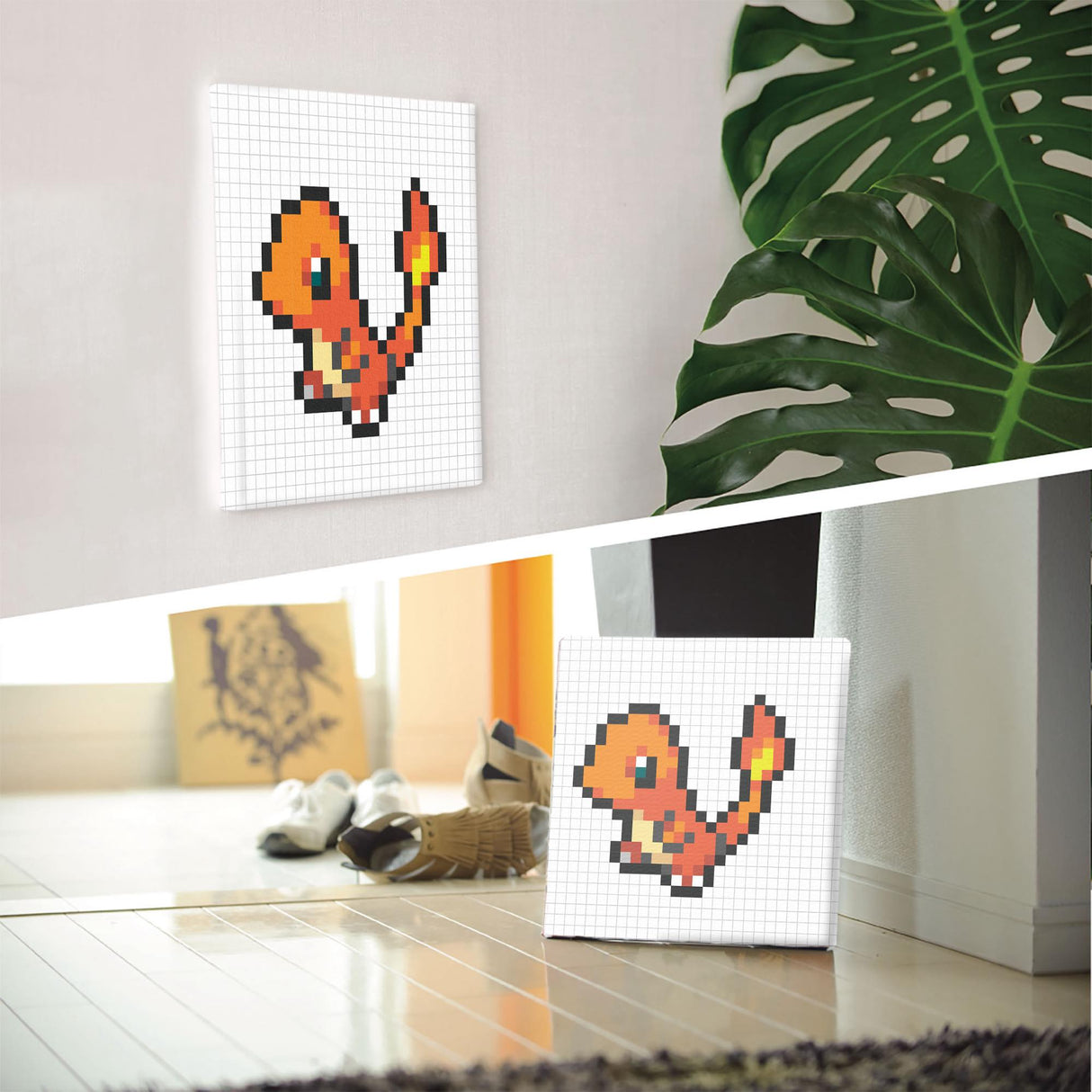 Pokemon Art Panel Pixel Charmander