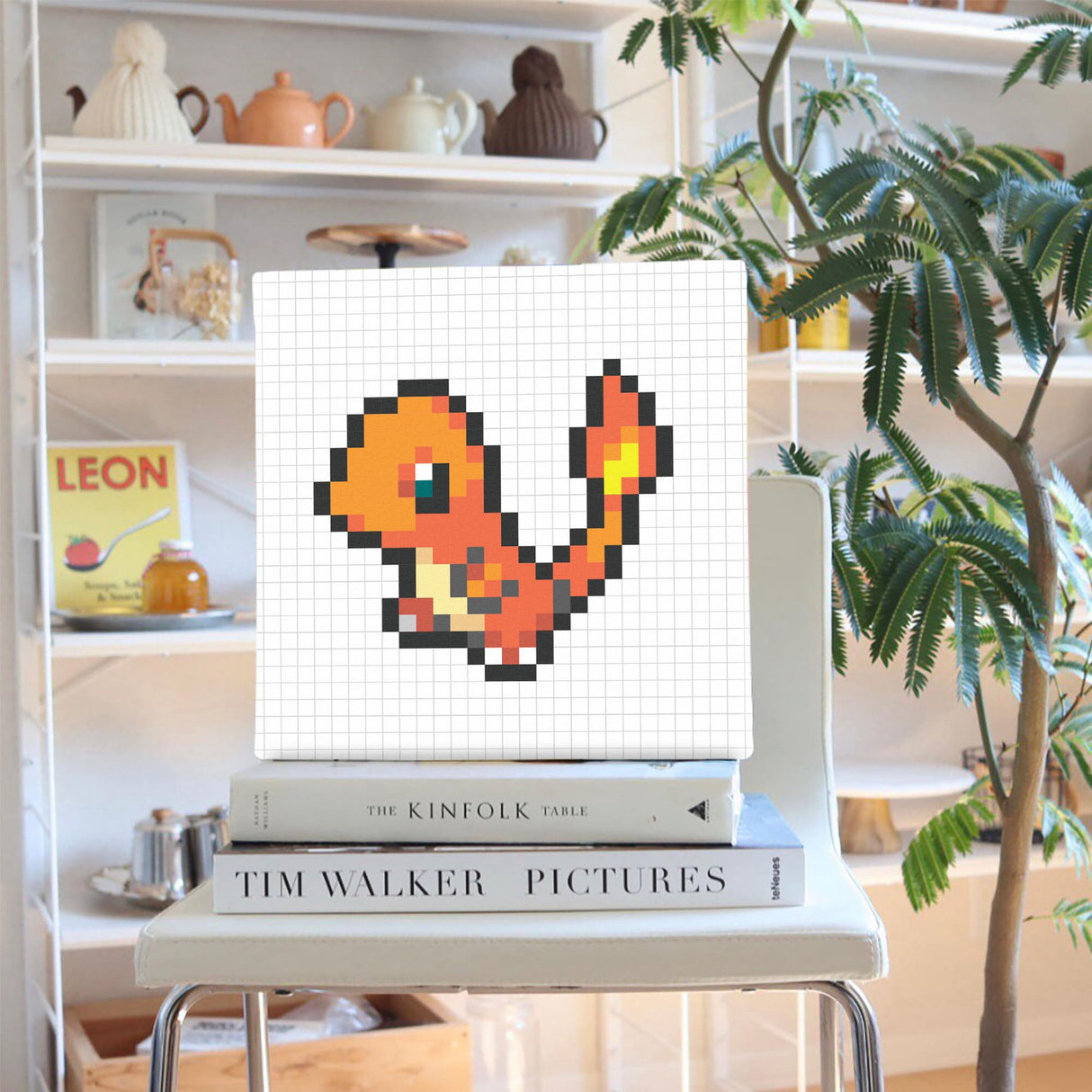 Pokemon Art Panel Pixel Charmander