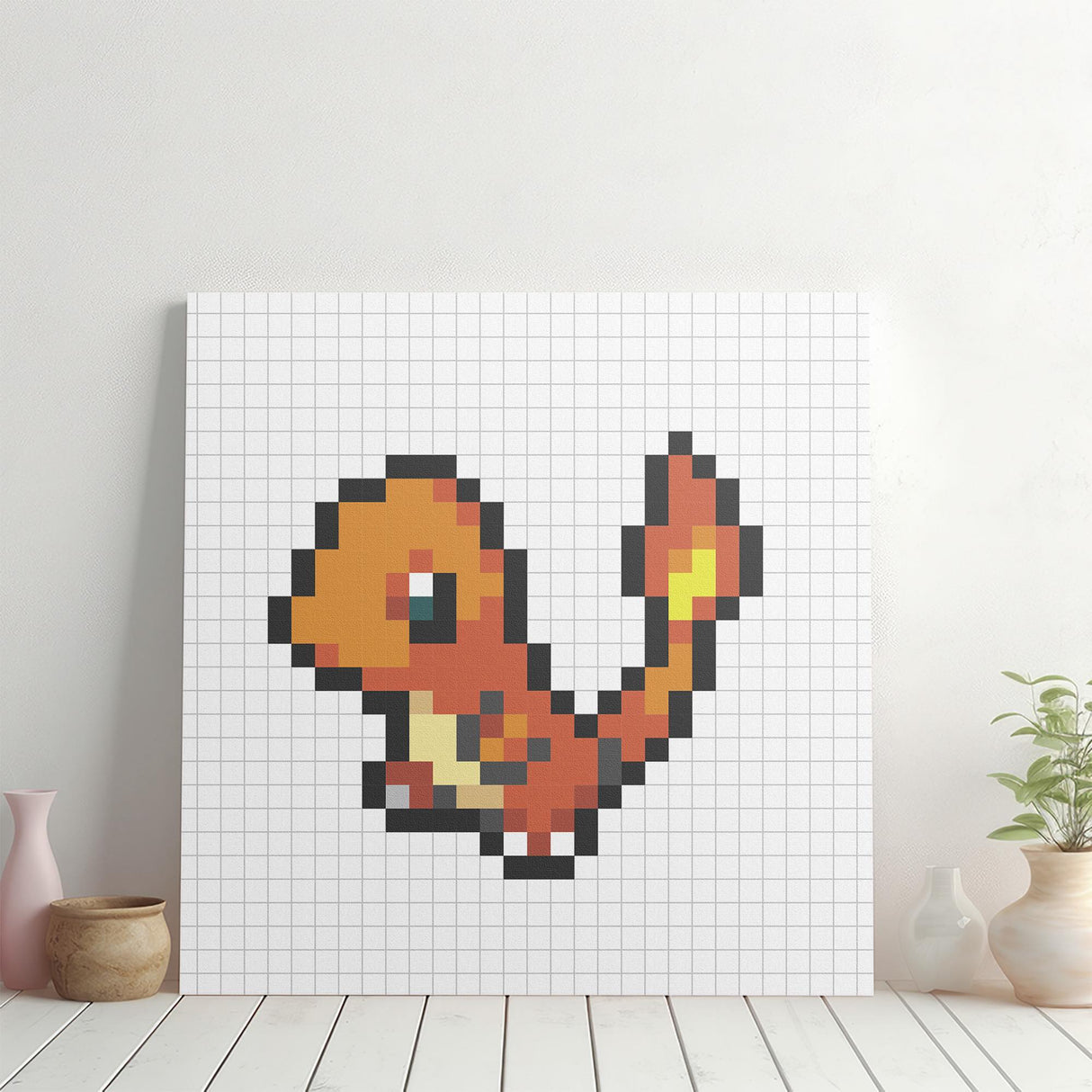 Pokemon Art Panel Pixel Charmander