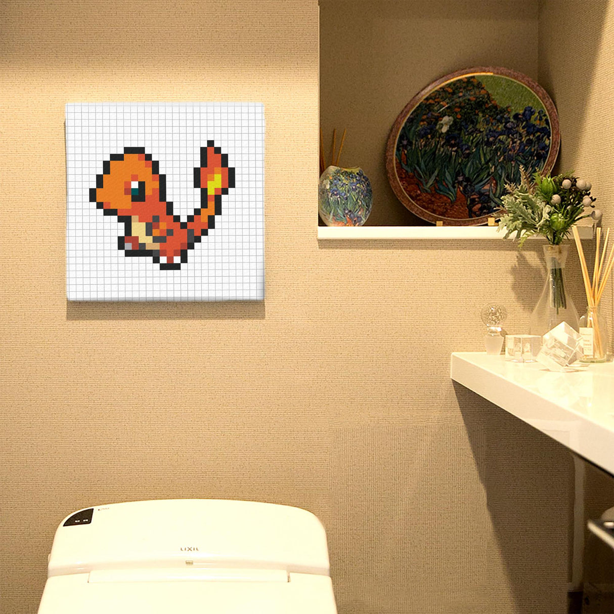 Pokemon Art Panel Pixel Charmander
